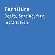 Furniture - Desks, Seating, free installation.